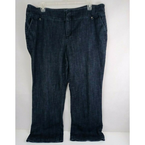 Dressbarn Woman 62 Signature Fit Trousers Denim Look Plus Size 20 - Picture 4 of 7